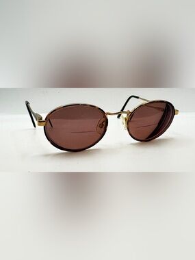 Eye-Q Jackie Brown Gold Oval Metal Sunglasses Frames Only